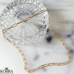 "Kenya" 18 karat forgyldt kde halskde / choker