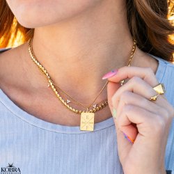 "Heartless" 18 karat forgyldt hjerte halskde / choker 