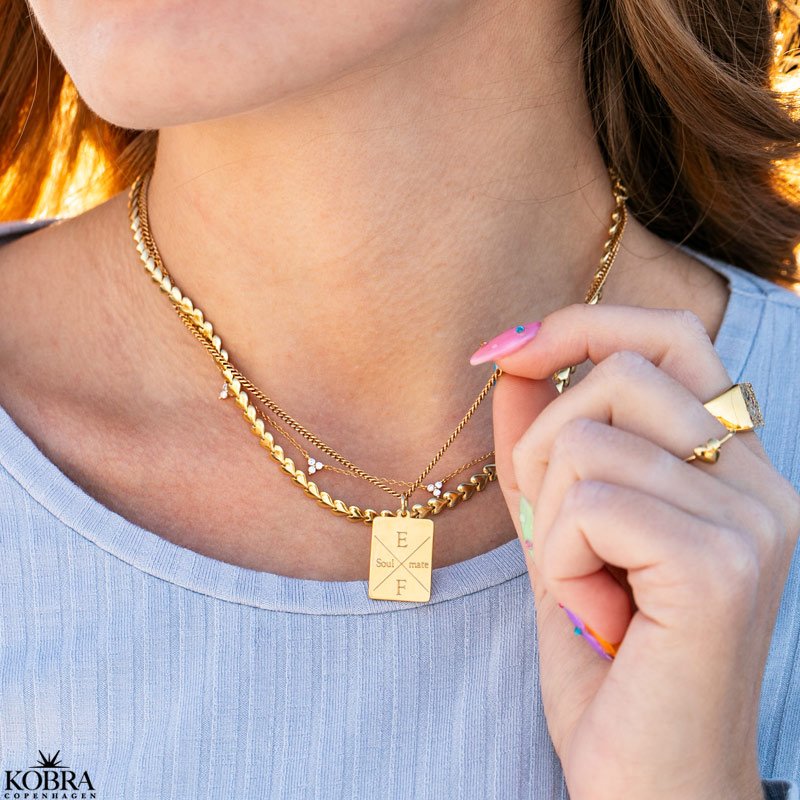 "Heartless" 18 karat forgyldt hjerte halskde / choker 