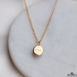 "Flora" mother-of-pearl necklace with engraving