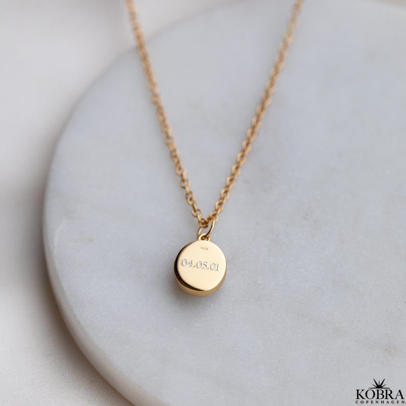 "Flora" mother-of-pearl necklace with engraving