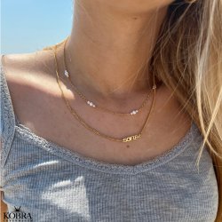 "Midsommar" guld perlehalskde