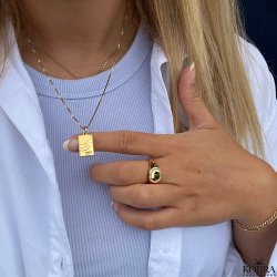 "Something to remember" guld halskęde med gravering