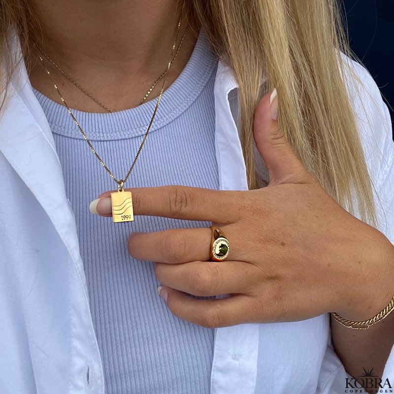 "Something to remember" guld halskęde med gravering