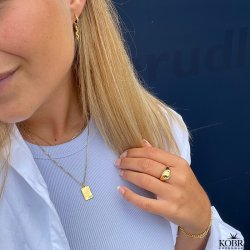 "Something to remember" guld halskęde med gravering