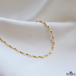 "Singapore" 18 karat forgyldt snoet kde