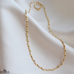 "Singapore" 18 karat forgyldt snoet kde