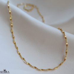 "Singapore" 18 karat forgyldt snoet kde