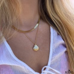 "Mason" hunky gold herringbone chain