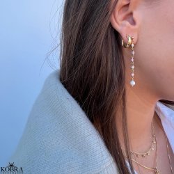 "Mini Malibu" guld hoops