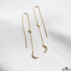 "Ayla" mne og stjerne reringe i guld