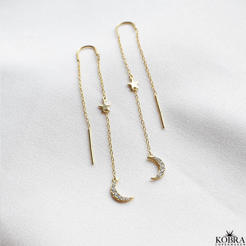 "Ayla" mne og stjerne reringe i guld