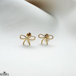 "Bow" 18k gold plated bow earrings
