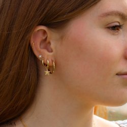 "Starfish" guld reringe med sstjerner