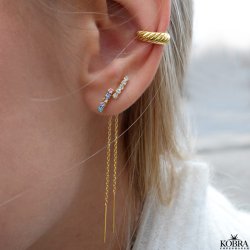 "Jenner" enkel earcuff i guld