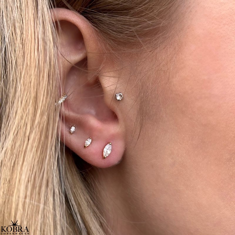 "Tarik" 18 karat forgyldt "mikro" restik (1 stk)