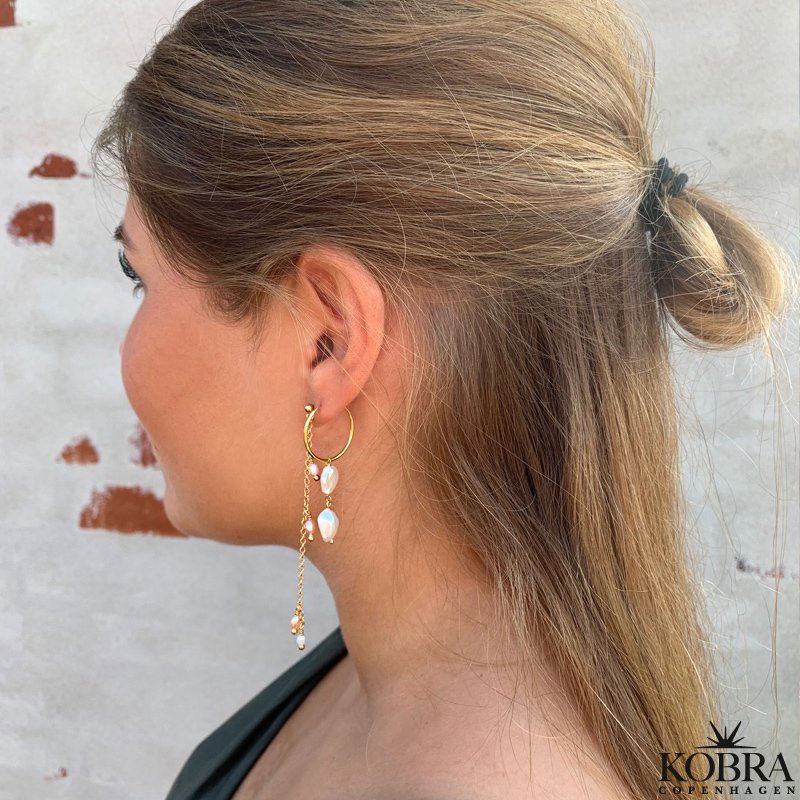 "Wilma" hndlavet perle reringe i slv