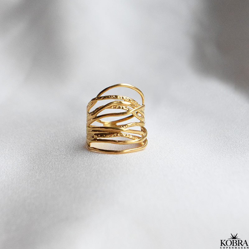 "Dream" 18 karat forgyldt ring