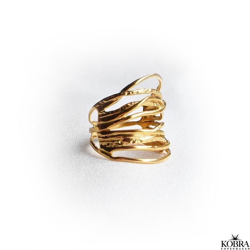 "Dream" 18 karat forgyldt ring
