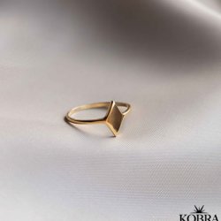 "Harlekin" 18 karat forgyldt ring, med personlig gravering