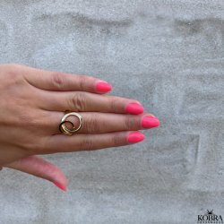 "Unity" guld ring med cirkler