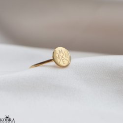 "Havana" 18 karat forgyldt ring med din gravering