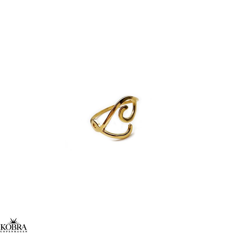 "The Letter" 18K Gold Plated Handmade Letter Ring