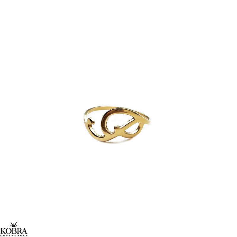 "The Letter" 18K Gold Plated Handmade Letter Ring