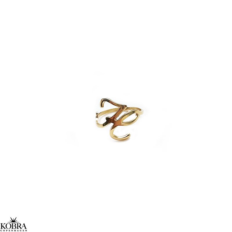 "The Letter" 18K Gold Plated Handmade Letter Ring
