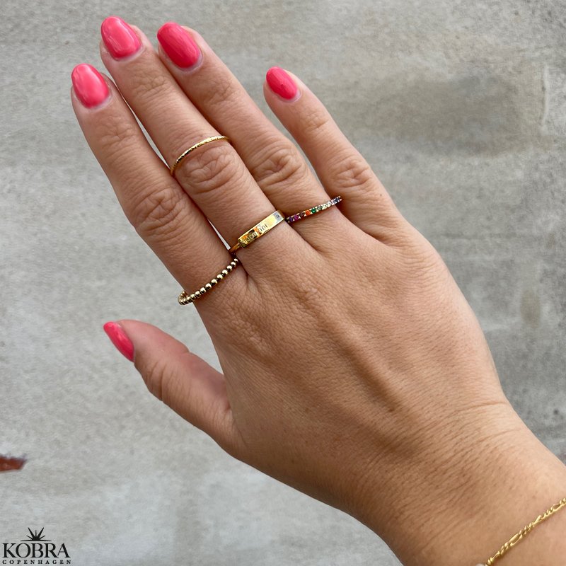 "Mellow" Ring in 18 carat gold plated sterling silver