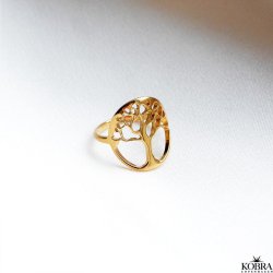 "Forever" 18 karat forgyldt ring med Livets Træ