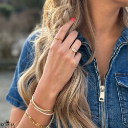  "Adele" bracelet with pearls, gold balls and heart pendant