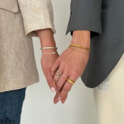 "Jagger" organisk chunky guld ring