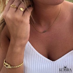 "Havana" slv ring med krydsgravering af dine bogstaver / symboler