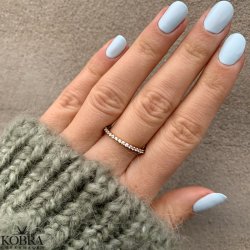 "Hawaii" 18 carat gold plated ring with white stones