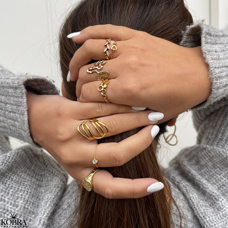 "Numa" 18 karat forgyldt ring 