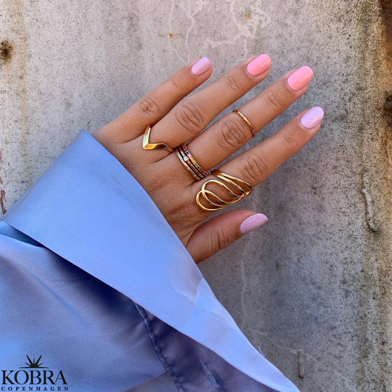 "Numa" 18 karat forgyldt ring 