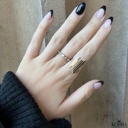 "Empire" 18 carat goldplated handmade ring