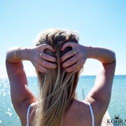 "Harlekin" 18 karat forgyldt ring, med personlig gravering