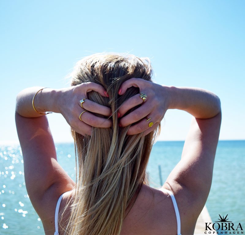 "Harlekin" 18 karat forgyldt ring, med personlig gravering