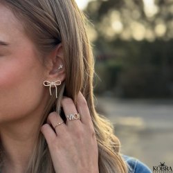 "Mor" gullring med zirconia stein til mor