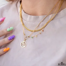 "Close To You" handmade gold jewelry with your personal letters