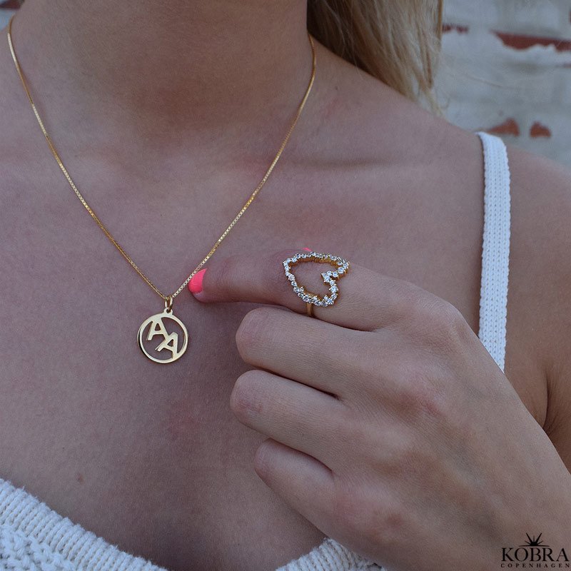 "Close To You" handmade gold jewelery with your 3 personal letters