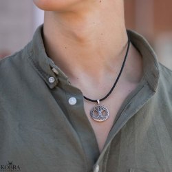 "Halfdan" Livets tr YGGDRASIL halskde med ldersnor