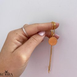 "Kalia" 18 karat forgyldt amulet med din gravering