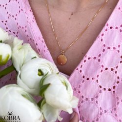 "Kalia" 18 karat forgyldt amulet med din gravering