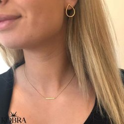 "Holly" Necklace in 14 carat gold plated sterling silver