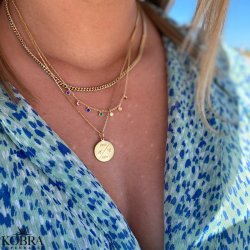 "Hawaii" halsband med färgad sten