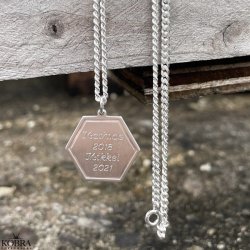 "Ryan" slv halskde til mnd inkl. gravering samt panzerkde