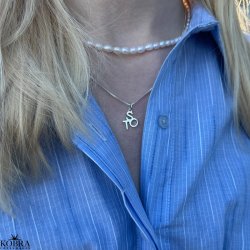 Always Close Personalised Letter Necklace in Sterling Silver